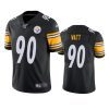 steelers t.j. watt black limited 100th season jersey