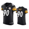 steelers t.j. watt black vapor elite jersey