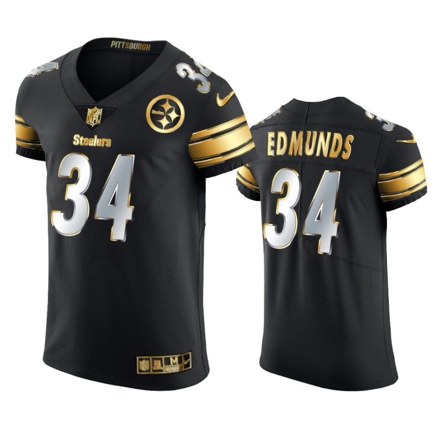 steelers terrell edmunds black 2020 21 golden edition elite jersey