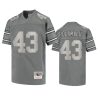 steelers troy polamalu charcoal metal replica jersey