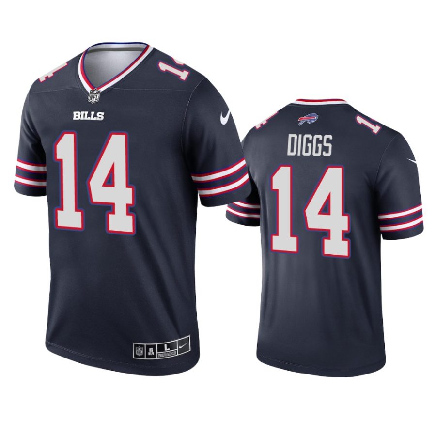 stefon diggs bills 2021 inverted legend navy jersey