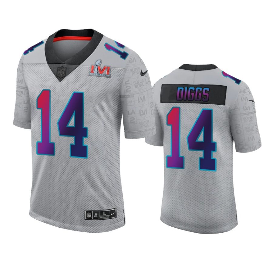 stefon diggs bills gray super bowl lvi limited jersey