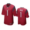 stefon diggs texans red game jersey