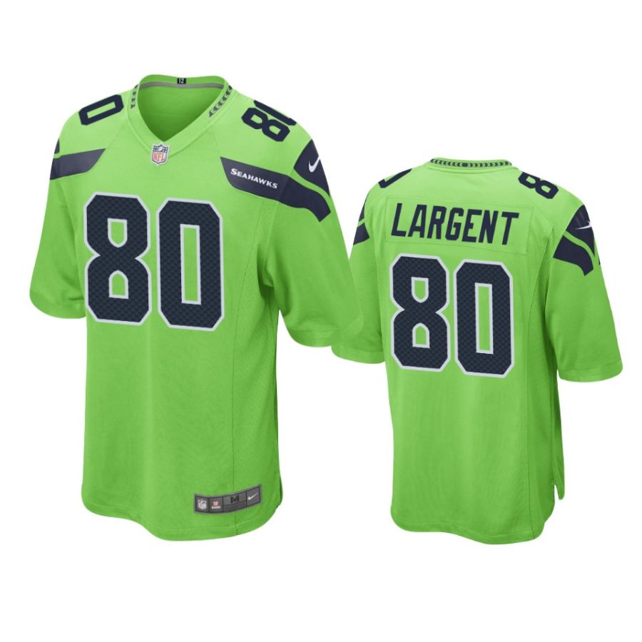 steve largent seahawks neon green game jersey