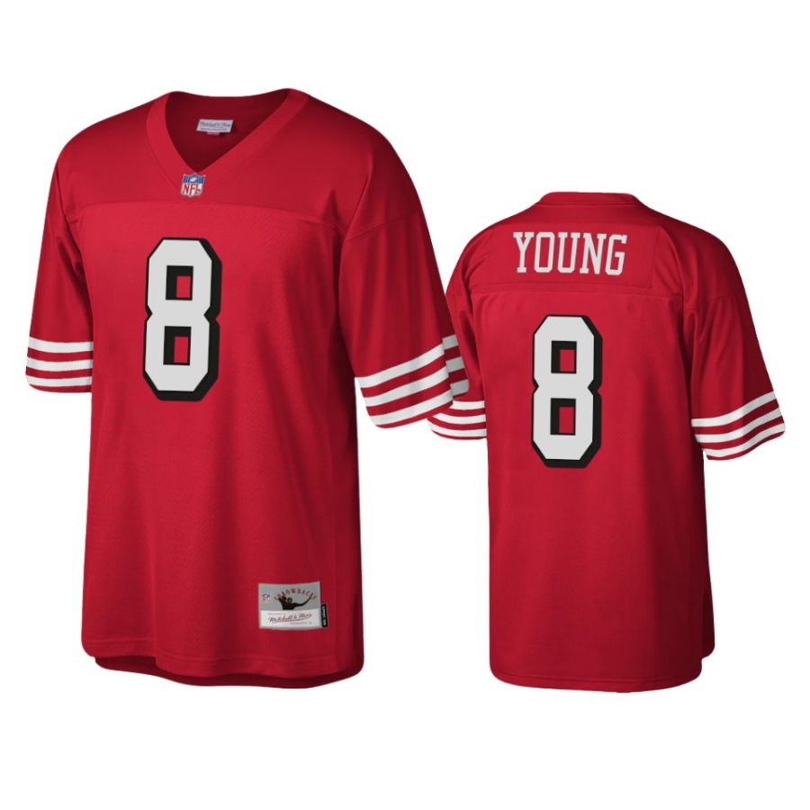 steve young 49ers scarlet throwback legacy replica jersey