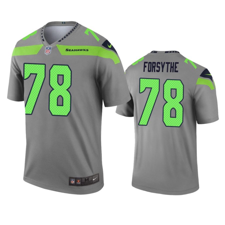 stone forsythe seahawks gray inverted legend jersey