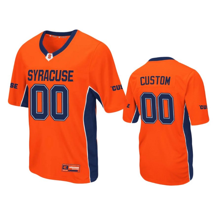 syracuse orange custom orange max power jersey