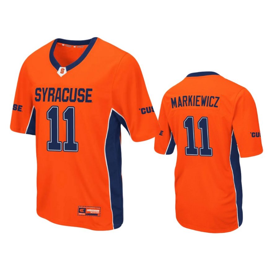 syracuse orange dillon markiewicz orange max power jersey