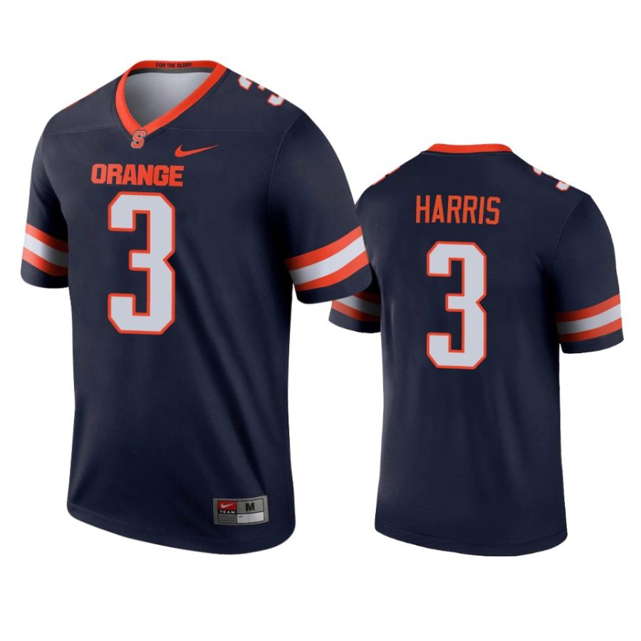 syracuse orange taj harris navy legend jersey