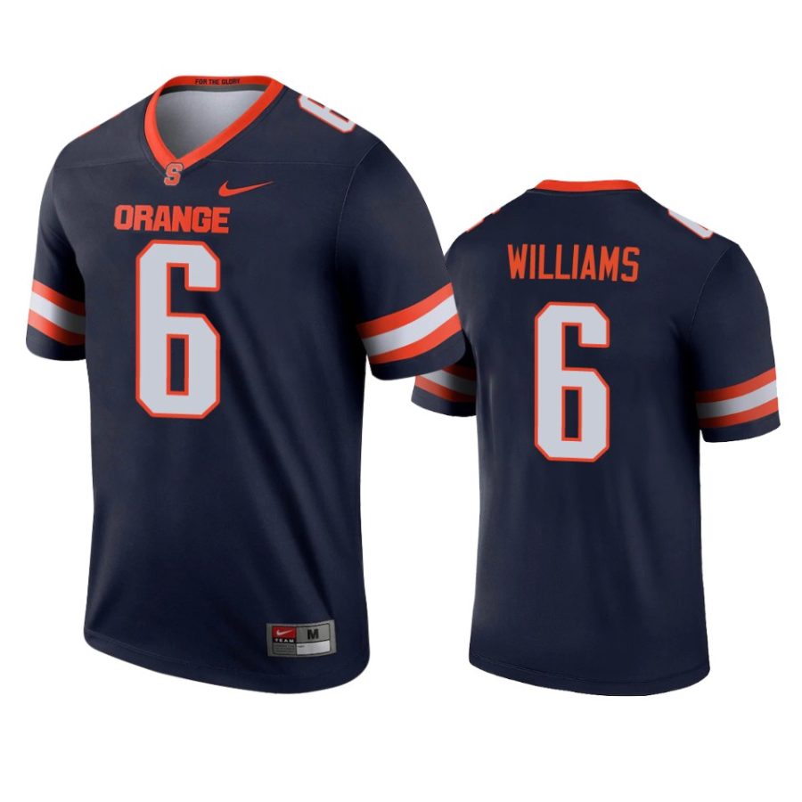 syracuse orange trill williams navy legend jersey