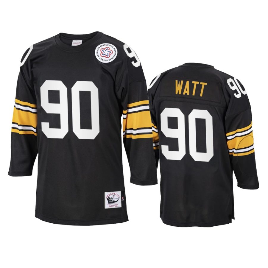 t.j. watt steelers black authentic jersey