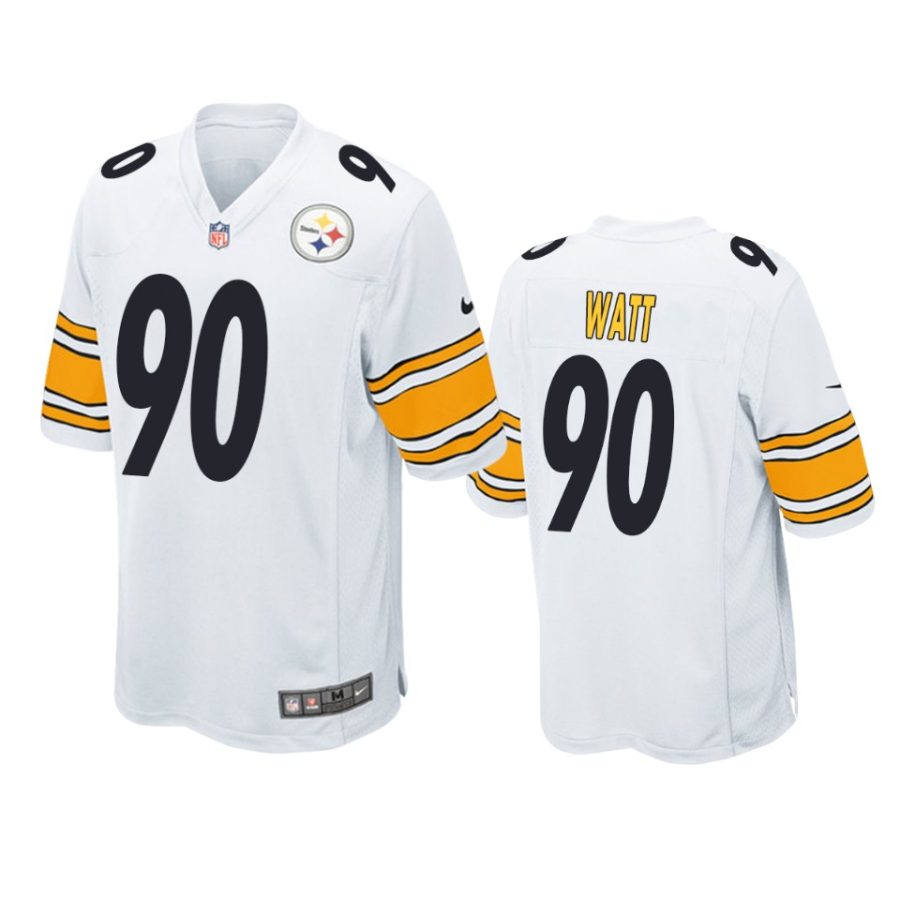 t.j. watt steelers white game jersey