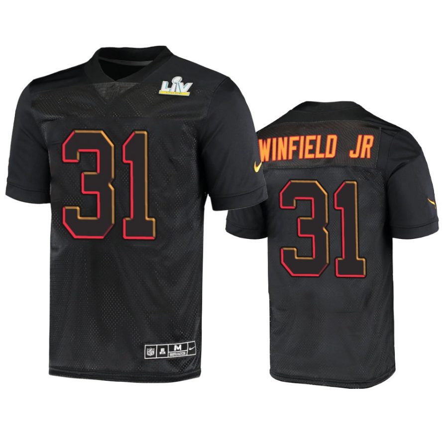 tampa bay buccaneers antoine winfield jr. black super bowl 55 limited jersey