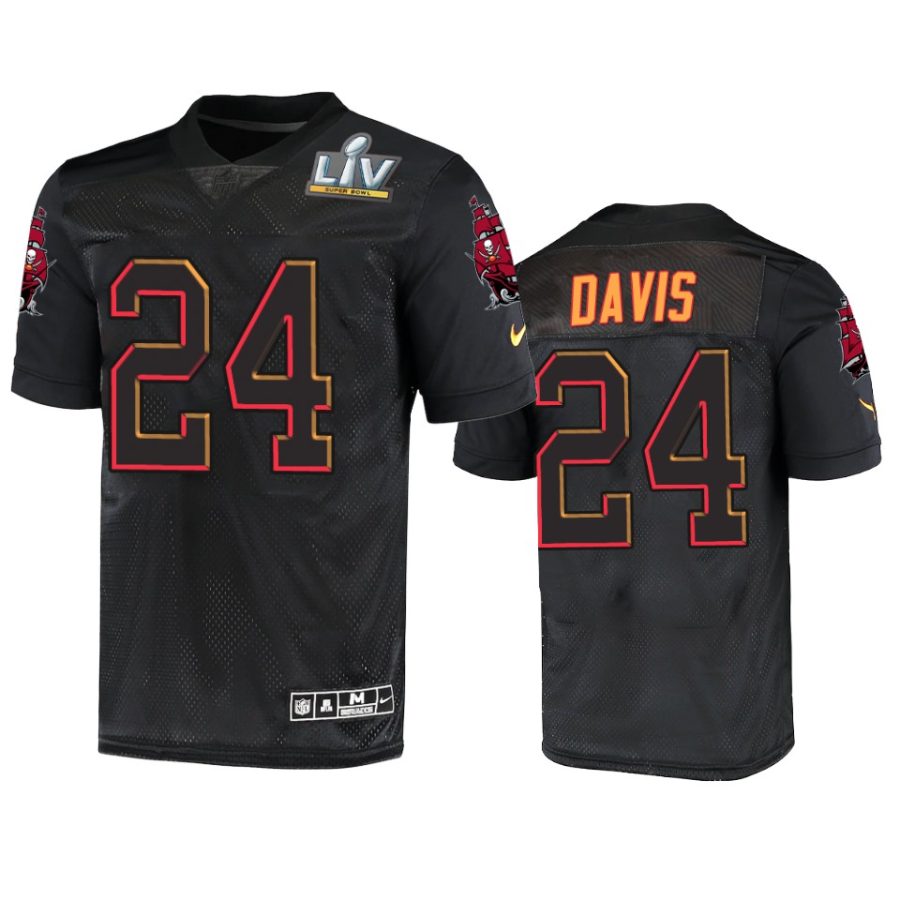 tampa bay buccaneers carlton davis black super bowl 55 jersey