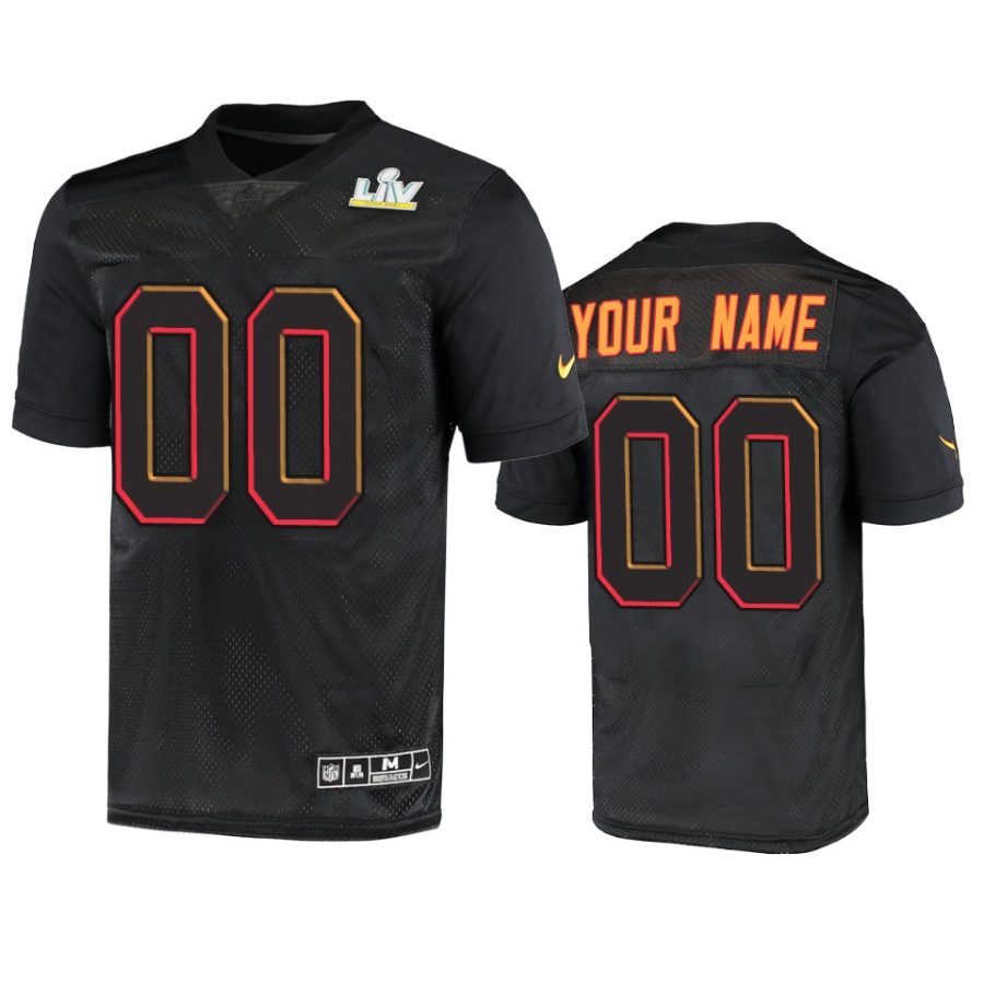 tampa bay buccaneers custom black super bowl 55 limited jersey