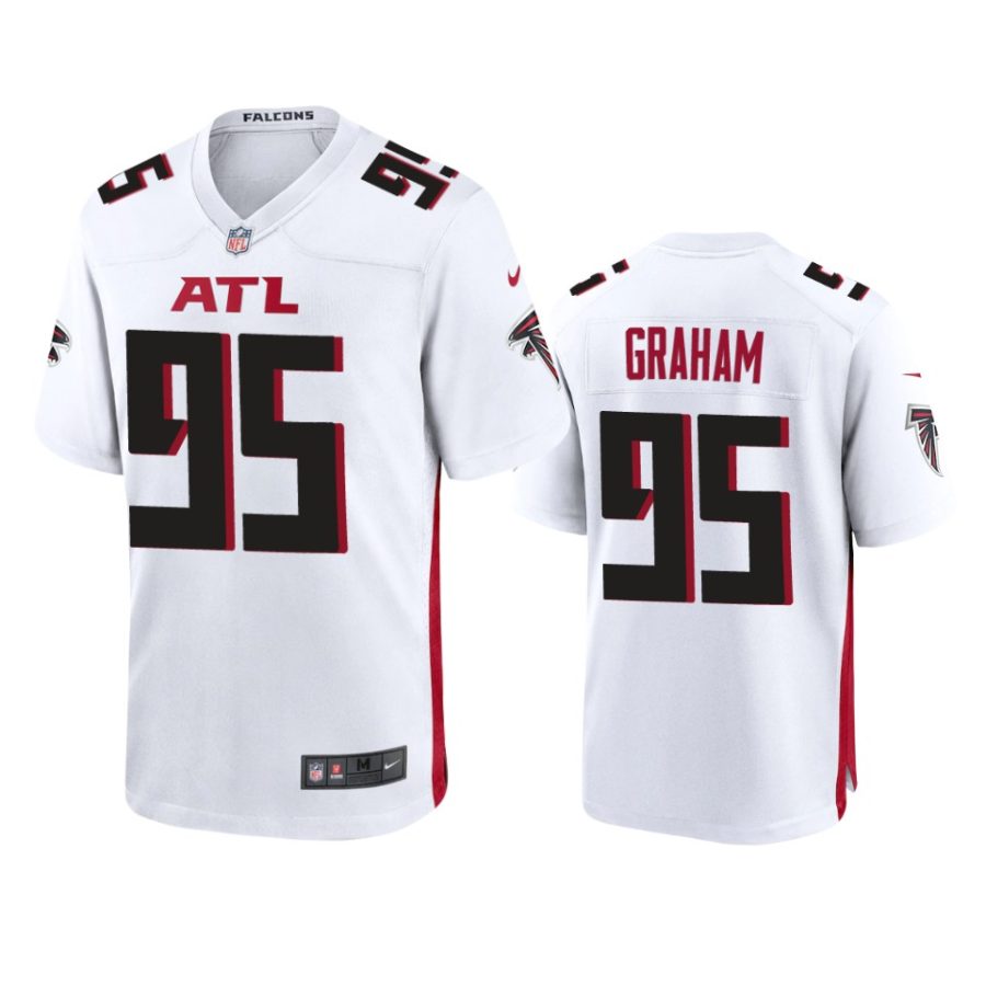 taquon graham falcons white game jersey