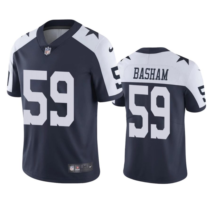 tarell basham cowboys navy vapor jersey 1a