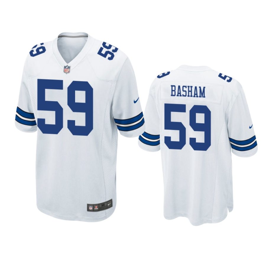 tarell basham cowboys white game jersey