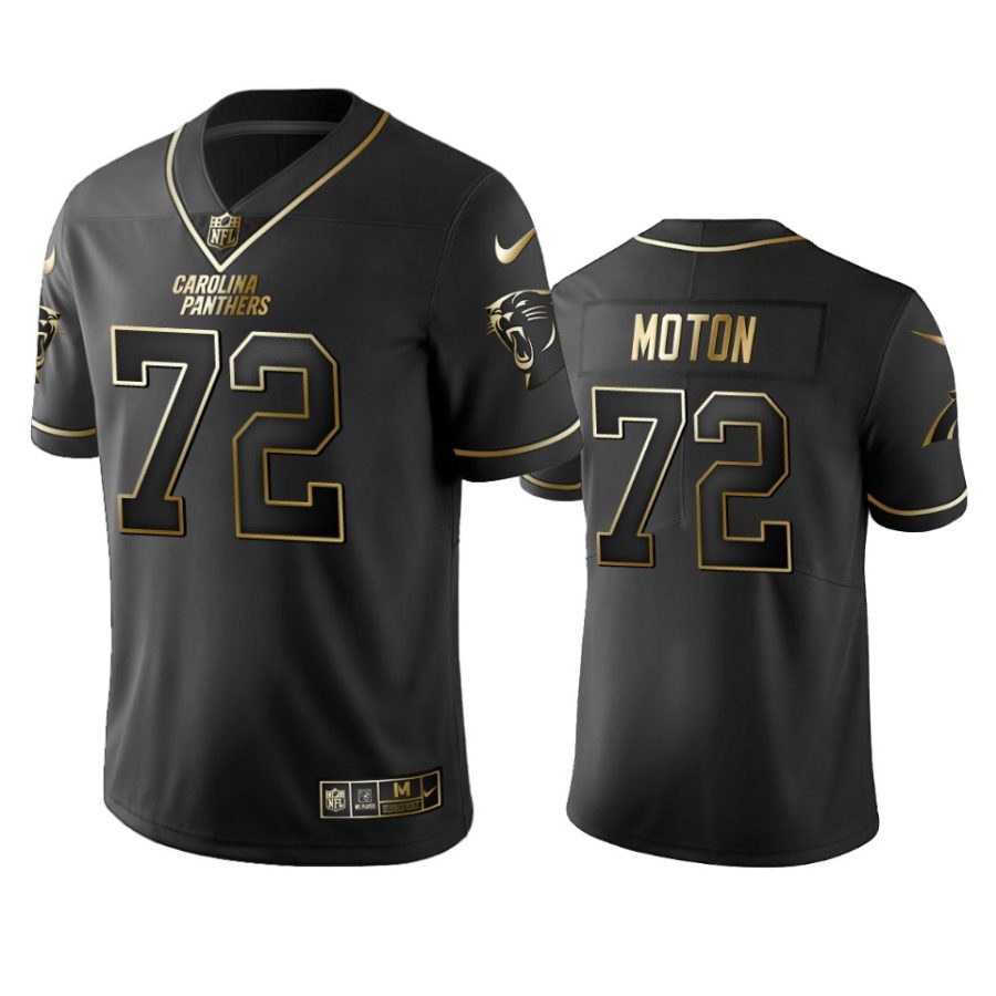 taylor moton panthers black golden edition jersey