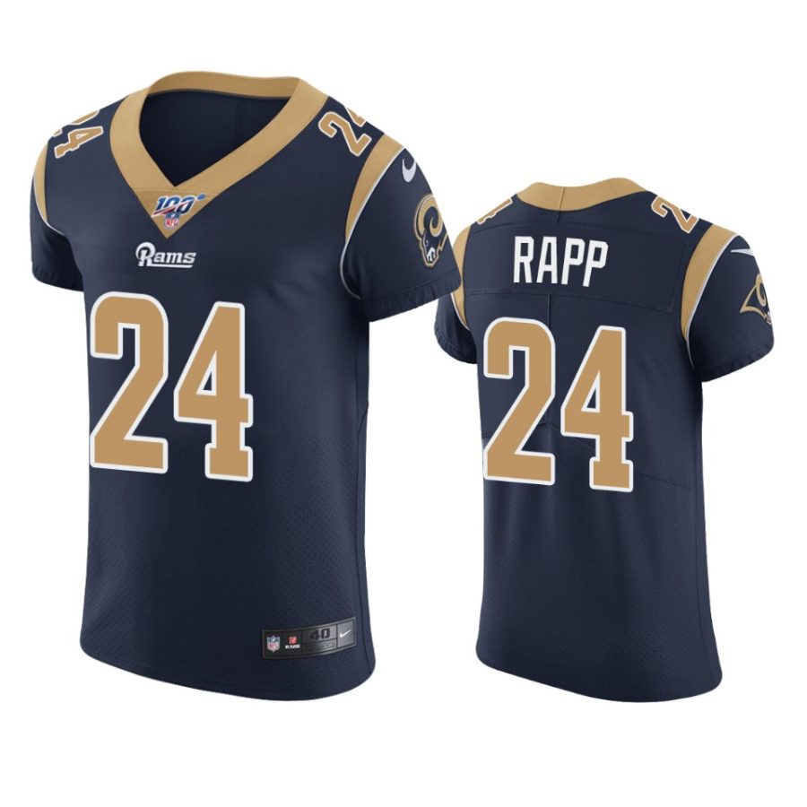 taylor rapp rams navy nfl 100 vapor elite jersey