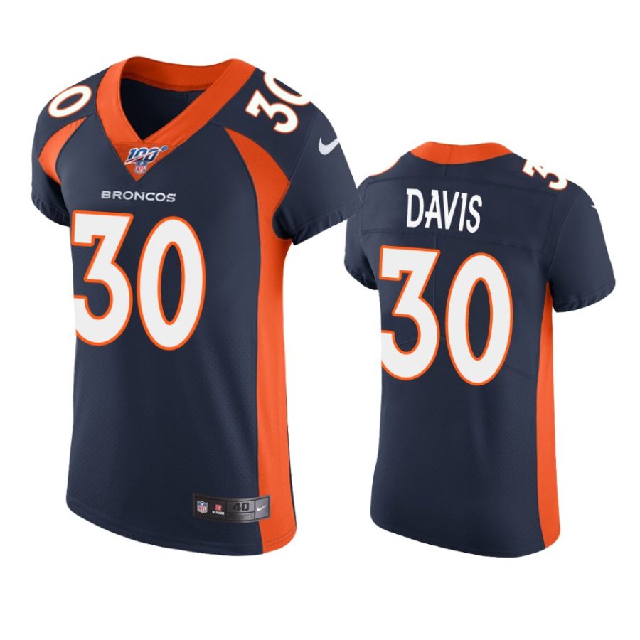 terrell davis broncos navy nfl 100 vapor elite jersey