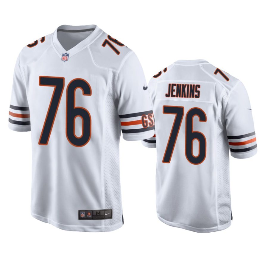 teven jenkins bears white game jersey