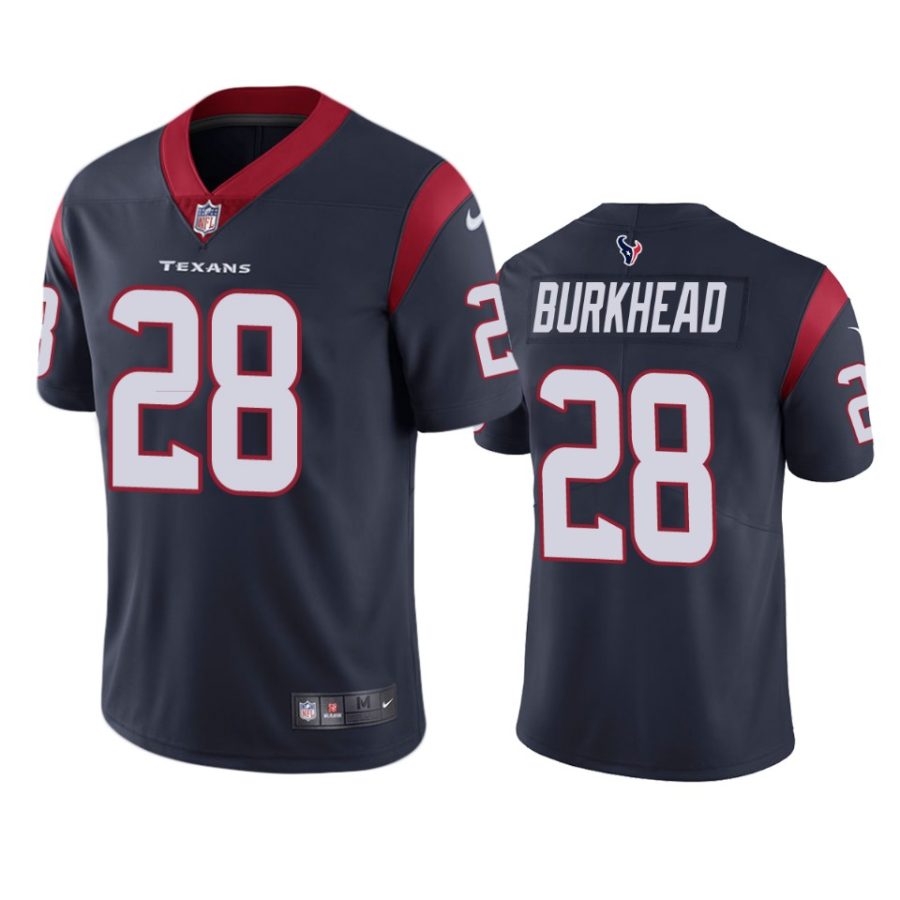 texans rex burkhead navy vapor jersey