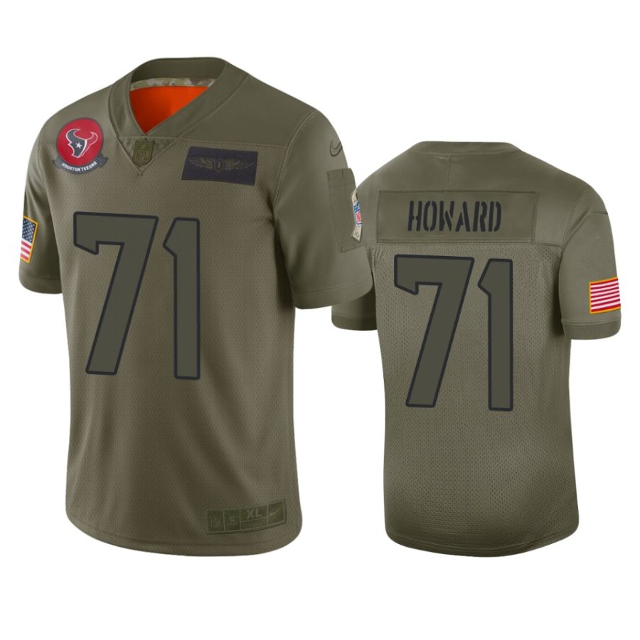 texans tytus howard camo limited 2019 salute to service jersey