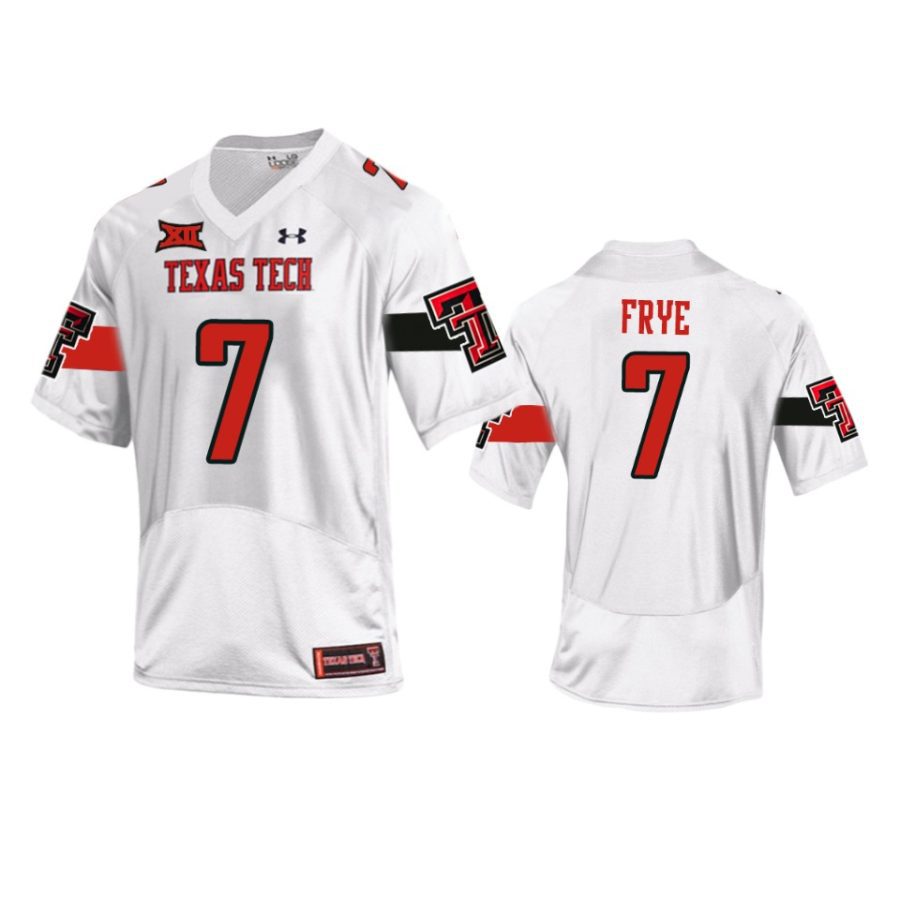 texas tech red raiders adrian frye white 2020 replica jersey