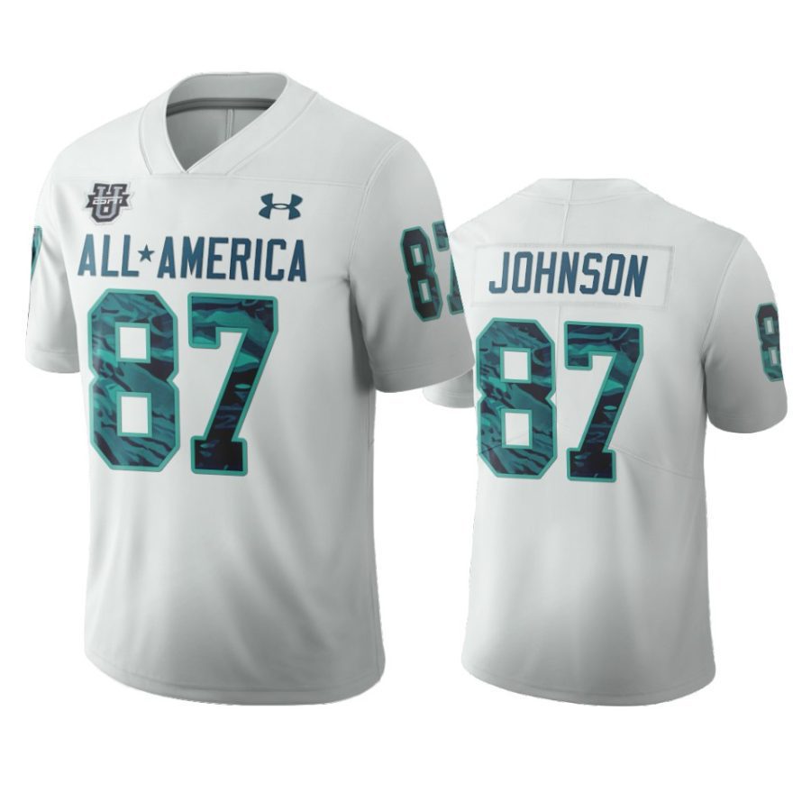 theo johnson white 2020 all america football game jersey