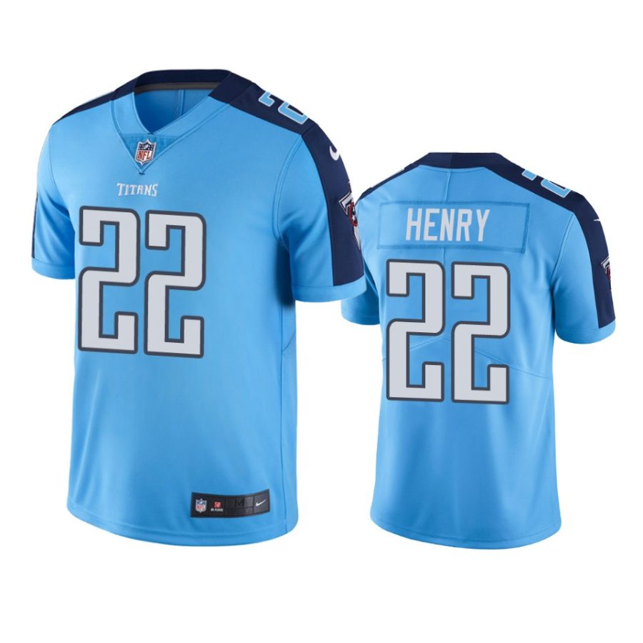 titans 22 derrick henry light blue color rush limited jersey