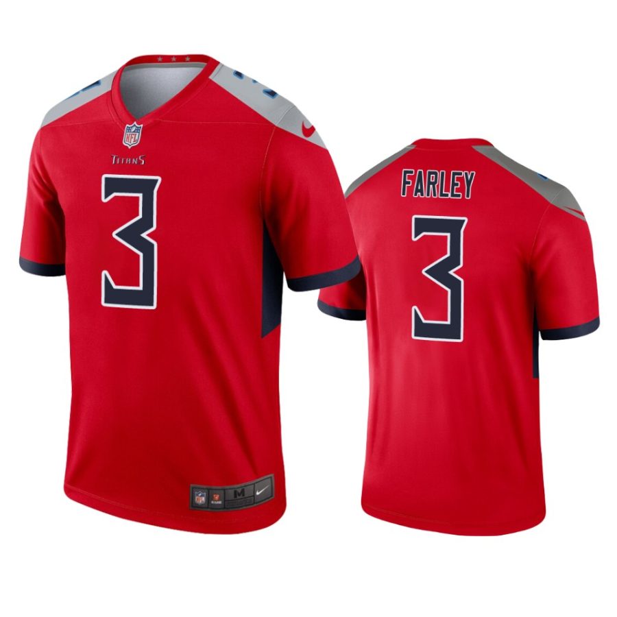 titans caleb farley red inverted legend jersey