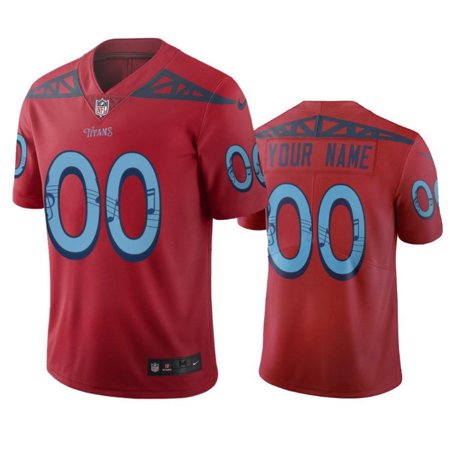 titans custom red city edition jersey