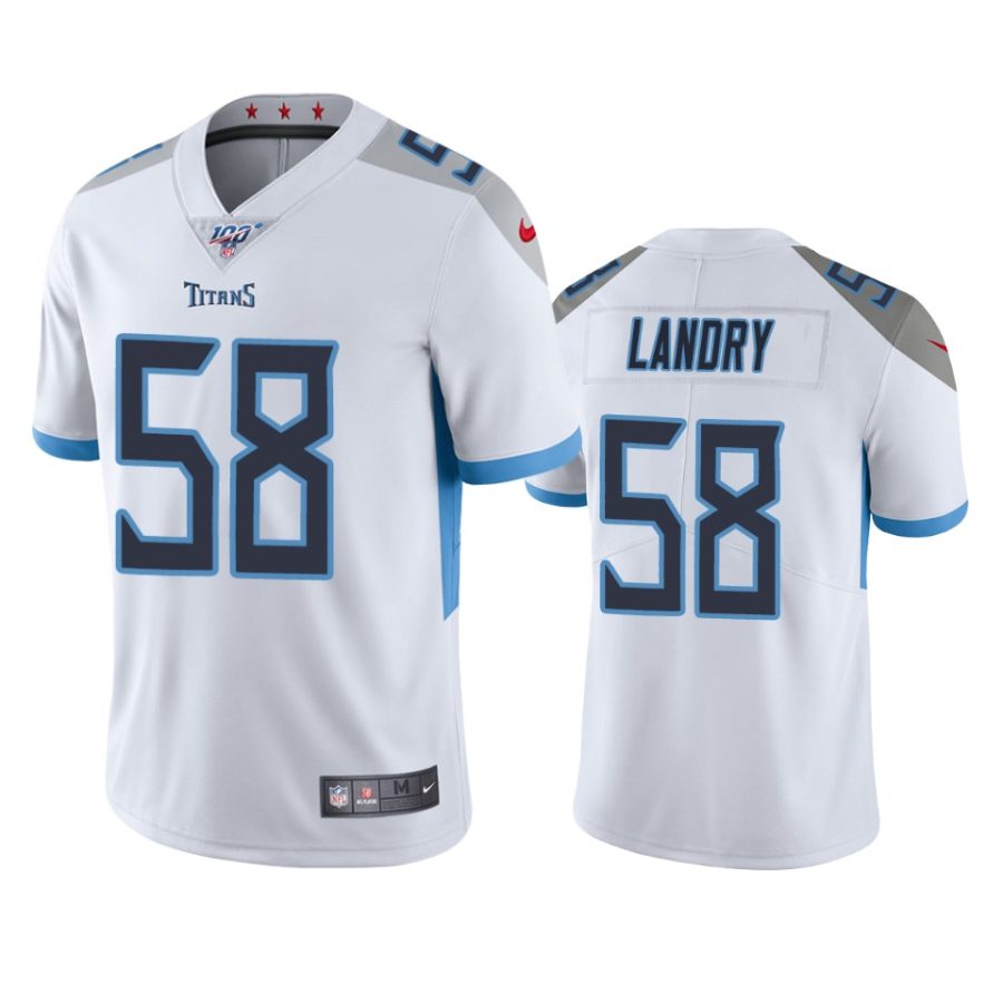 titans harold landry white limited 100th season jersey