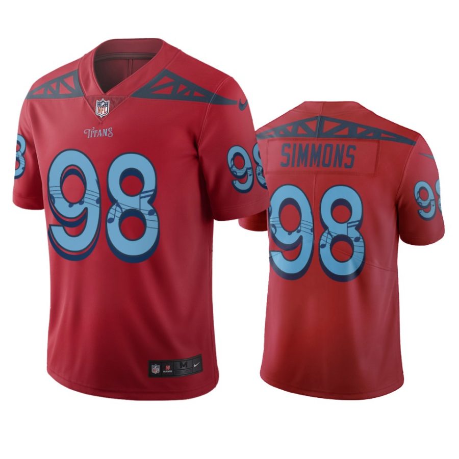 titans jeffery simmons red city edition jersey