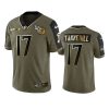 titans ryan tannehill olive gold limited 2021 salute to service jersey