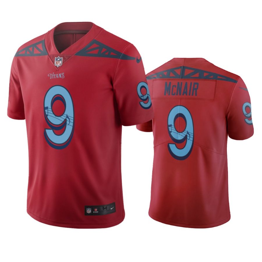 titans steve mcnair red city edition jersey