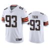 tommy togiai browns white vapor jersey