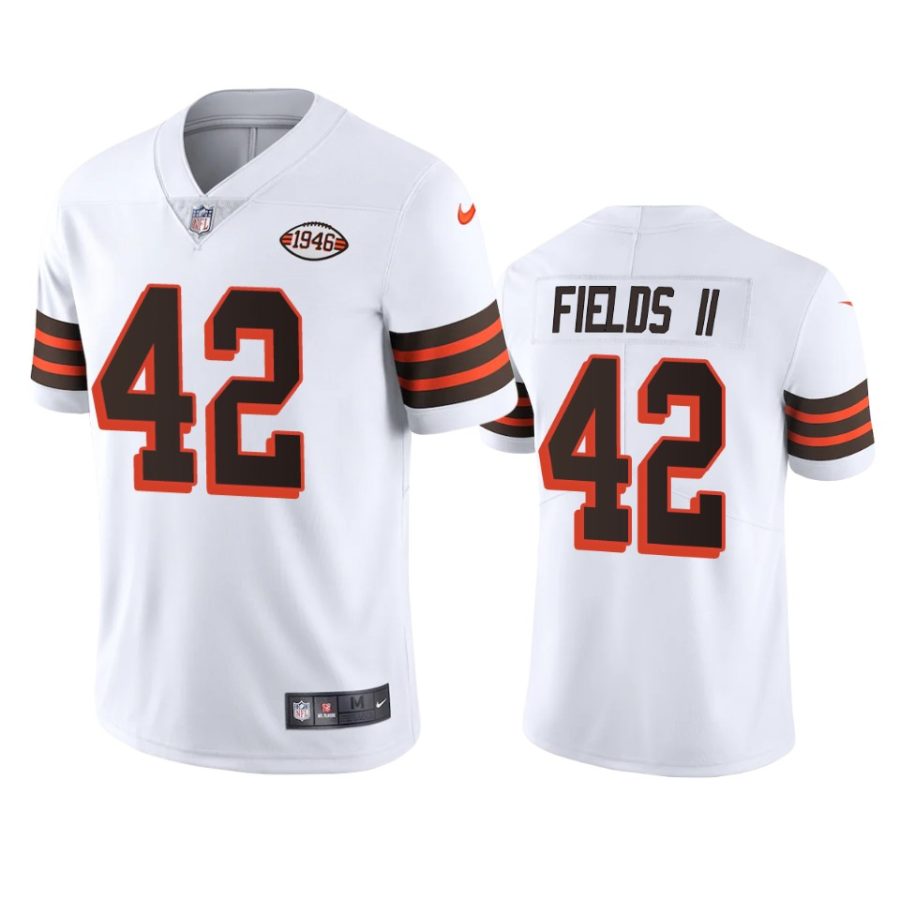 tony fields ii browns white 1946 collection alternate vapor limited jersey