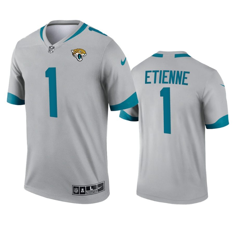 travis etienne jaguars 2021 inverted legend silver jersey