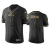 travis etienne jaguars black golden edition jersey
