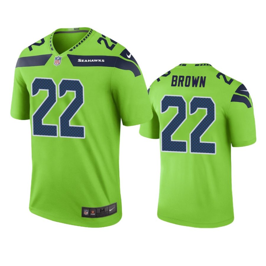 tre brown color rush legend seahawks green jersey