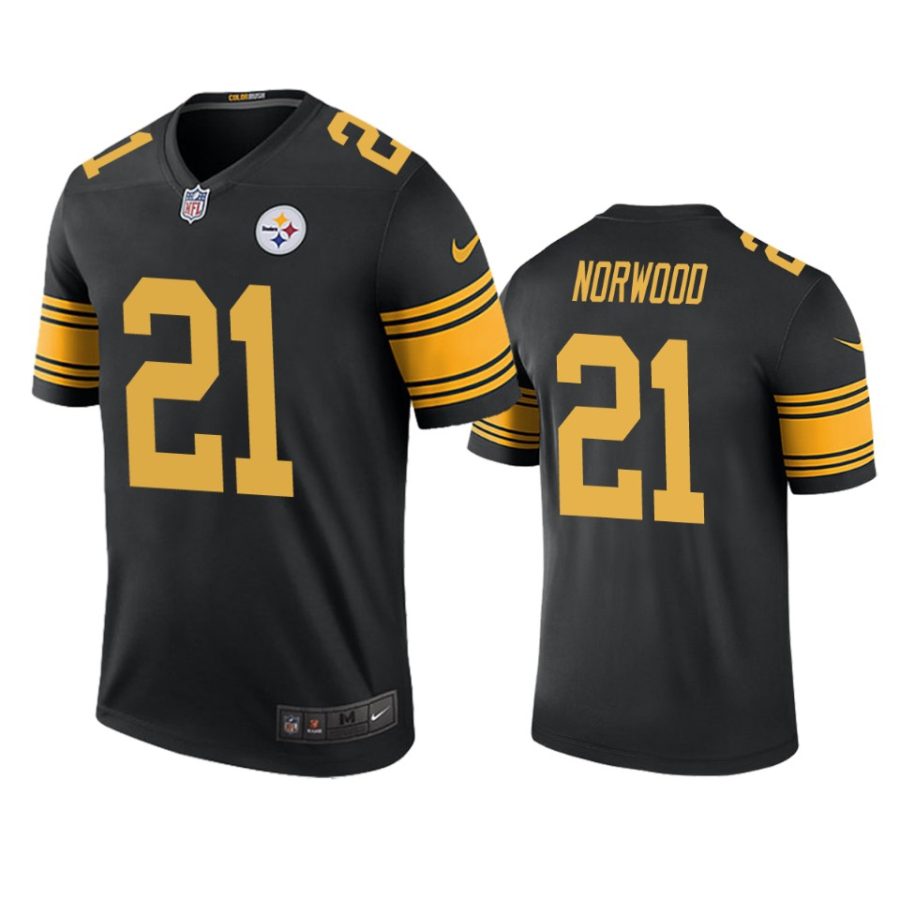 tre norwood color rush legend steelers black jersey