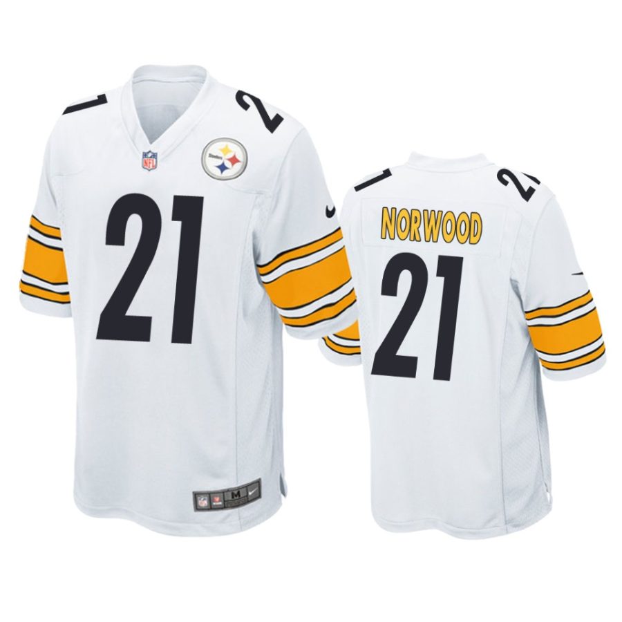 tre norwood steelers white game jersey