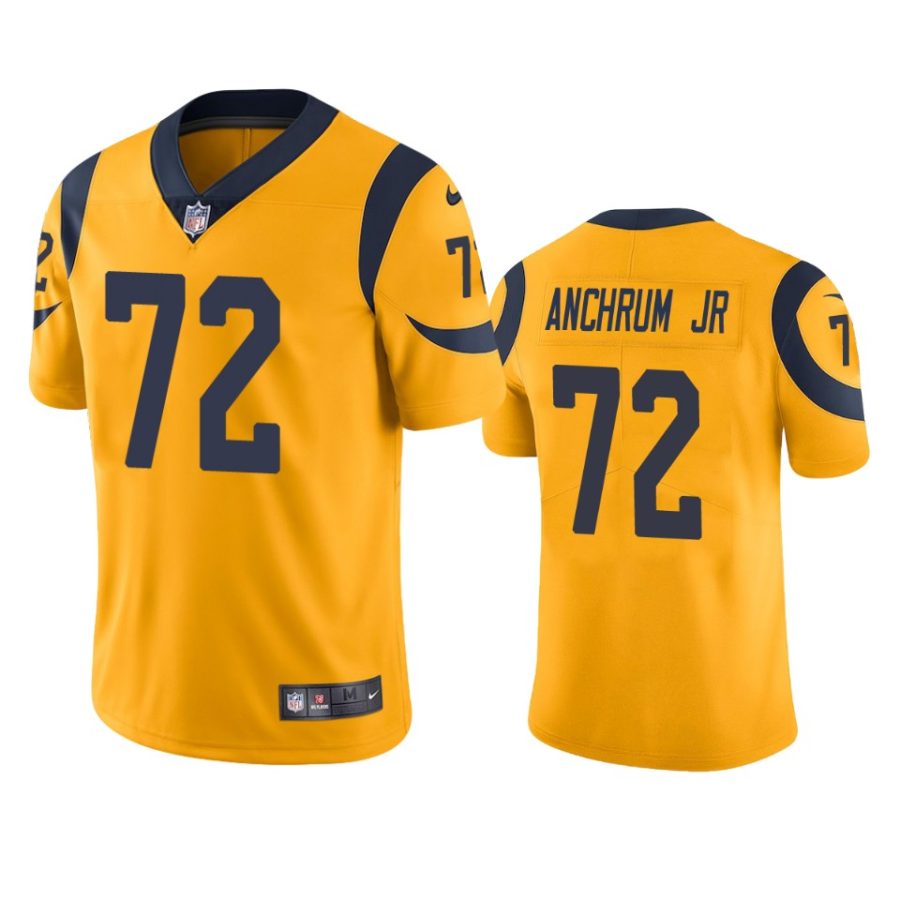 tremayne anchrum jr. rams gold color rush limited jersey