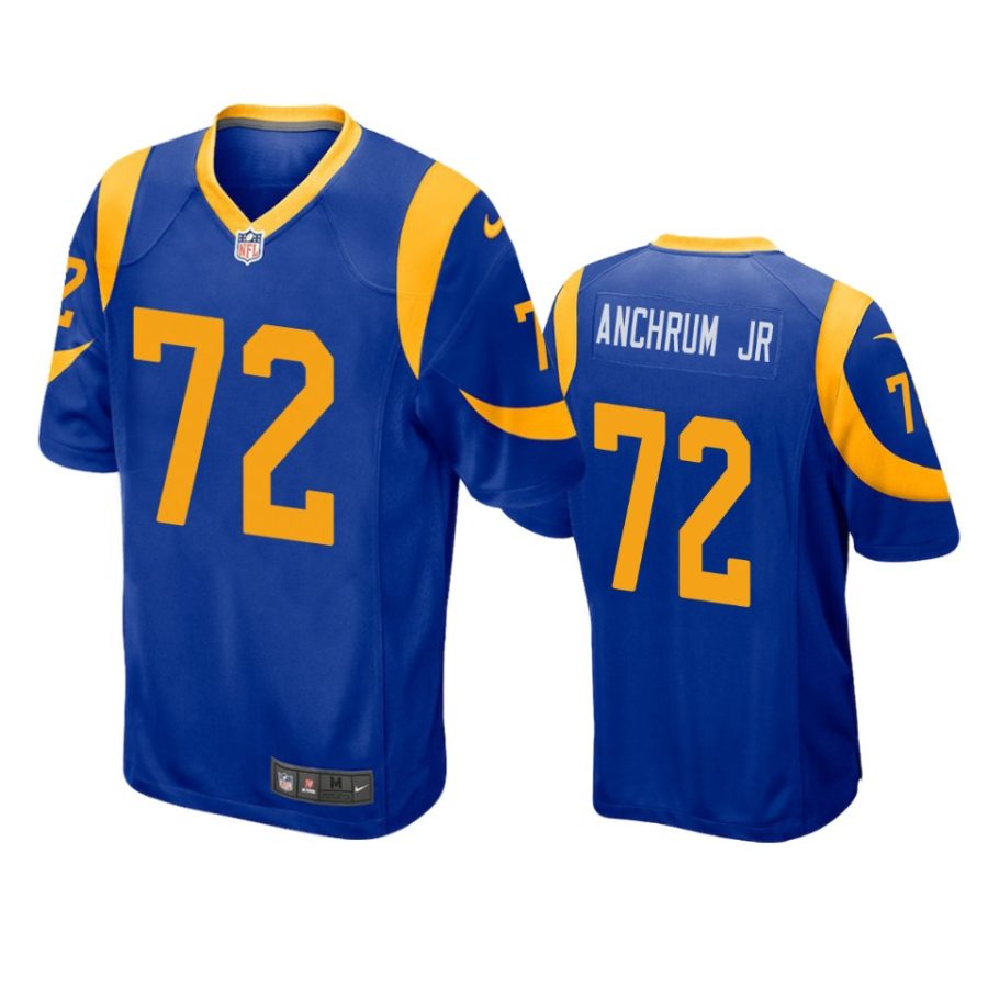 tremayne anchrum jr. rams royal game jersey