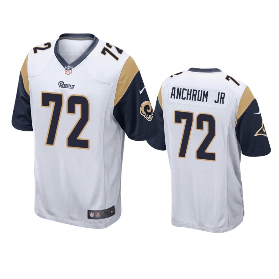 tremayne anchrum jr. rams white game jersey