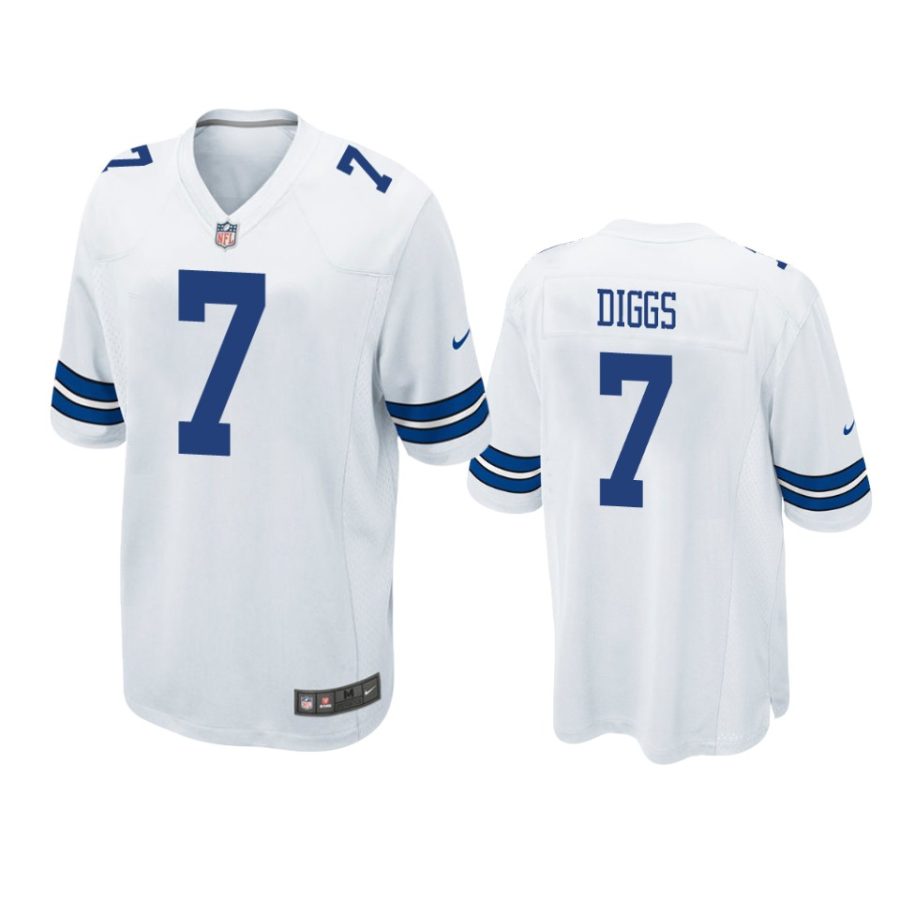 trevon diggs cowboys white game jersey