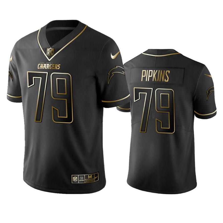 trey pipkins chargers black golden edition jersey