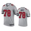 tristan wirfs buccaneers 2021 inverted legend gray jersey